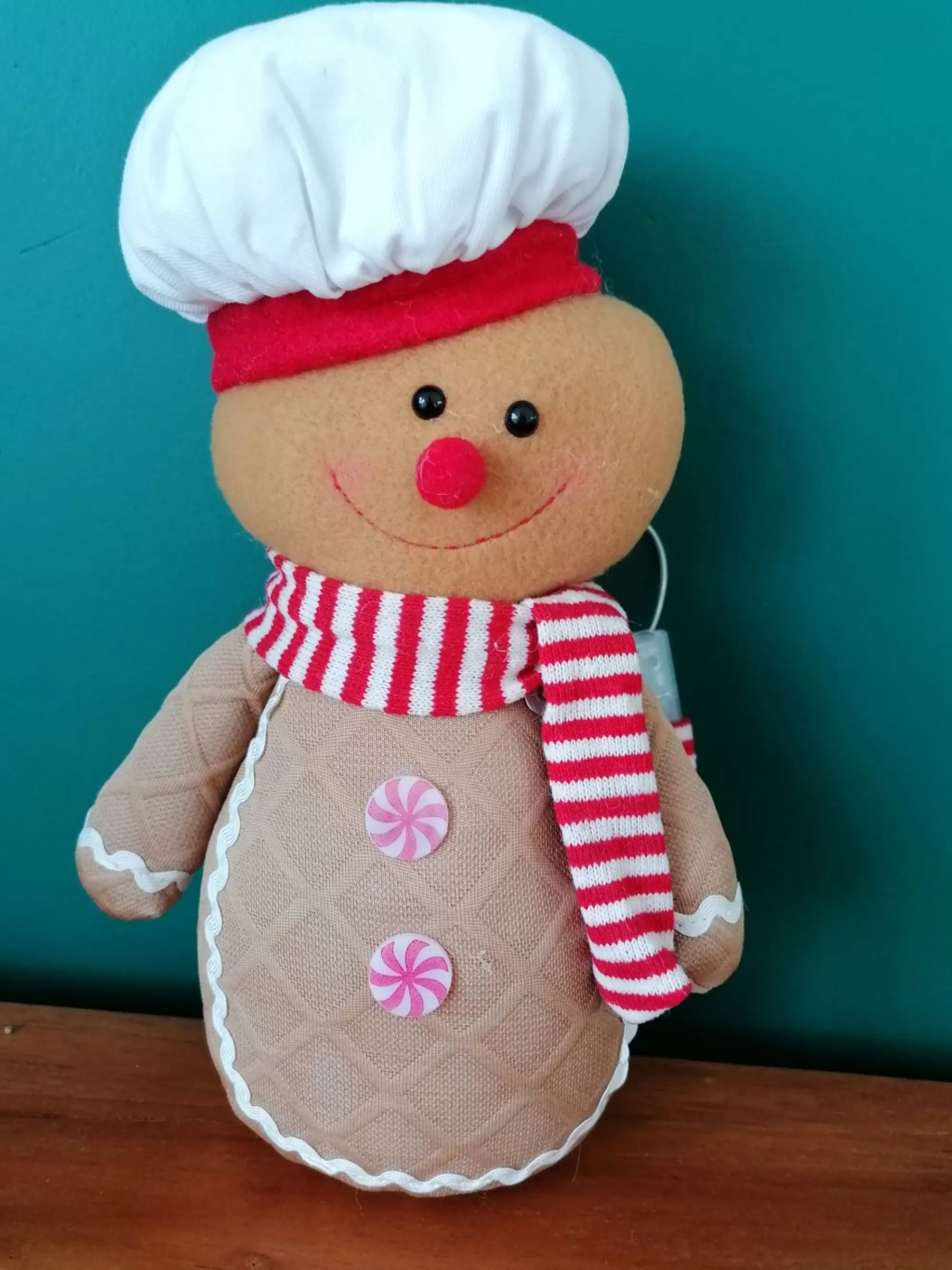 Store La Maison du Père Noël Bonhomme Pain D'Epices Cuisinier Lumineux