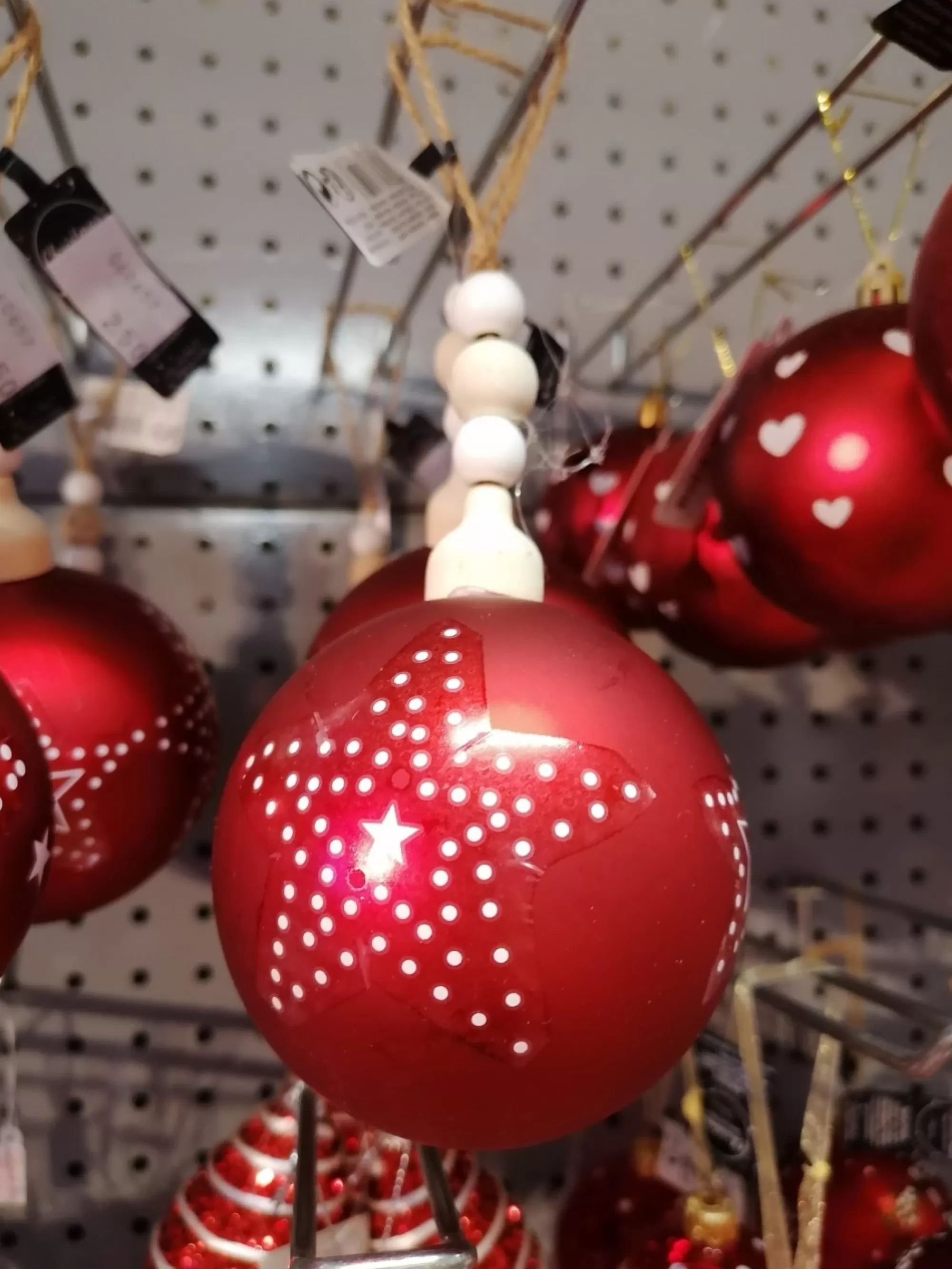 Outlet La Maison du Père Noël Boule Rouge