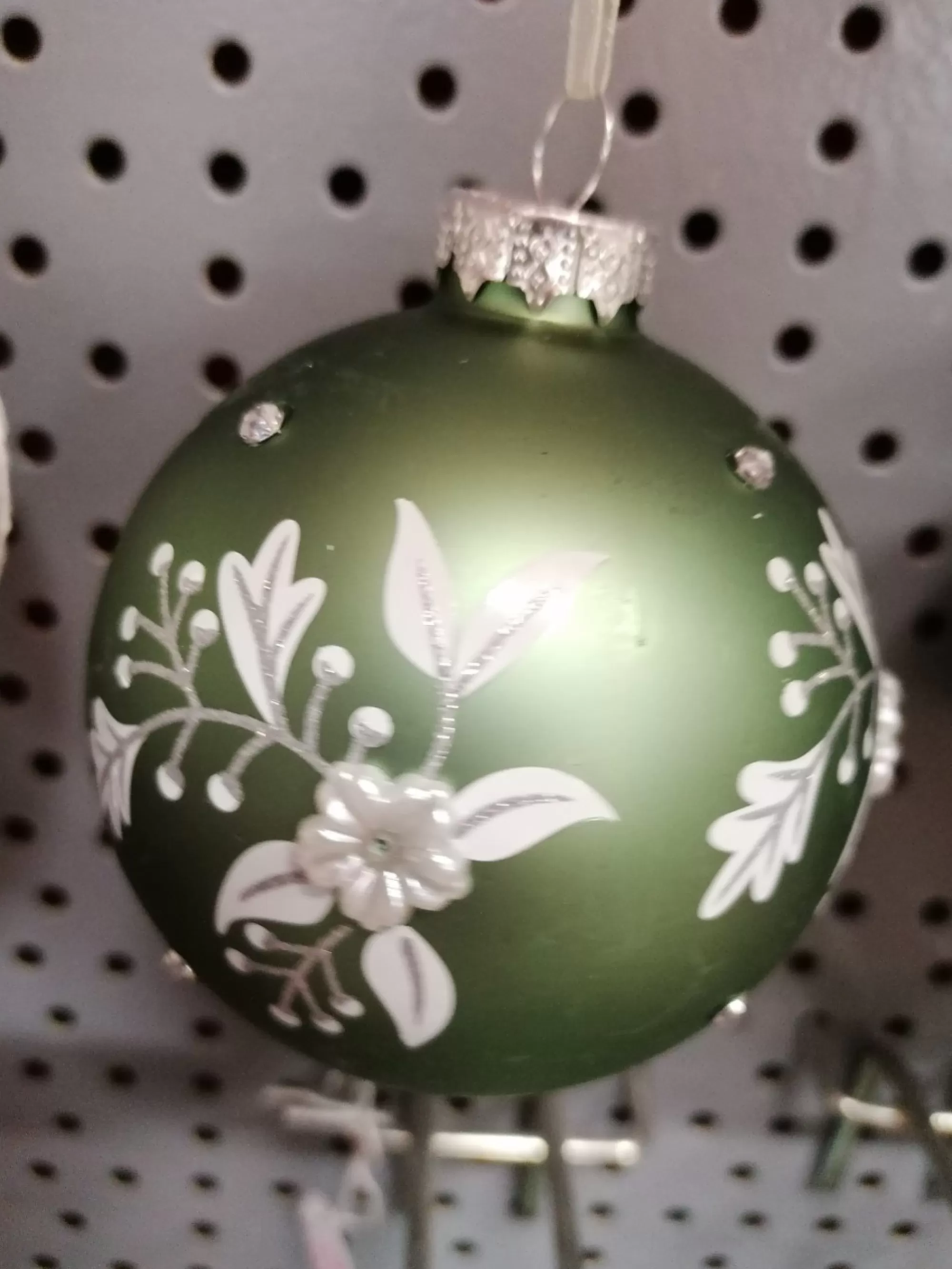 Store La Maison du Père Noël Boule Verte Floral