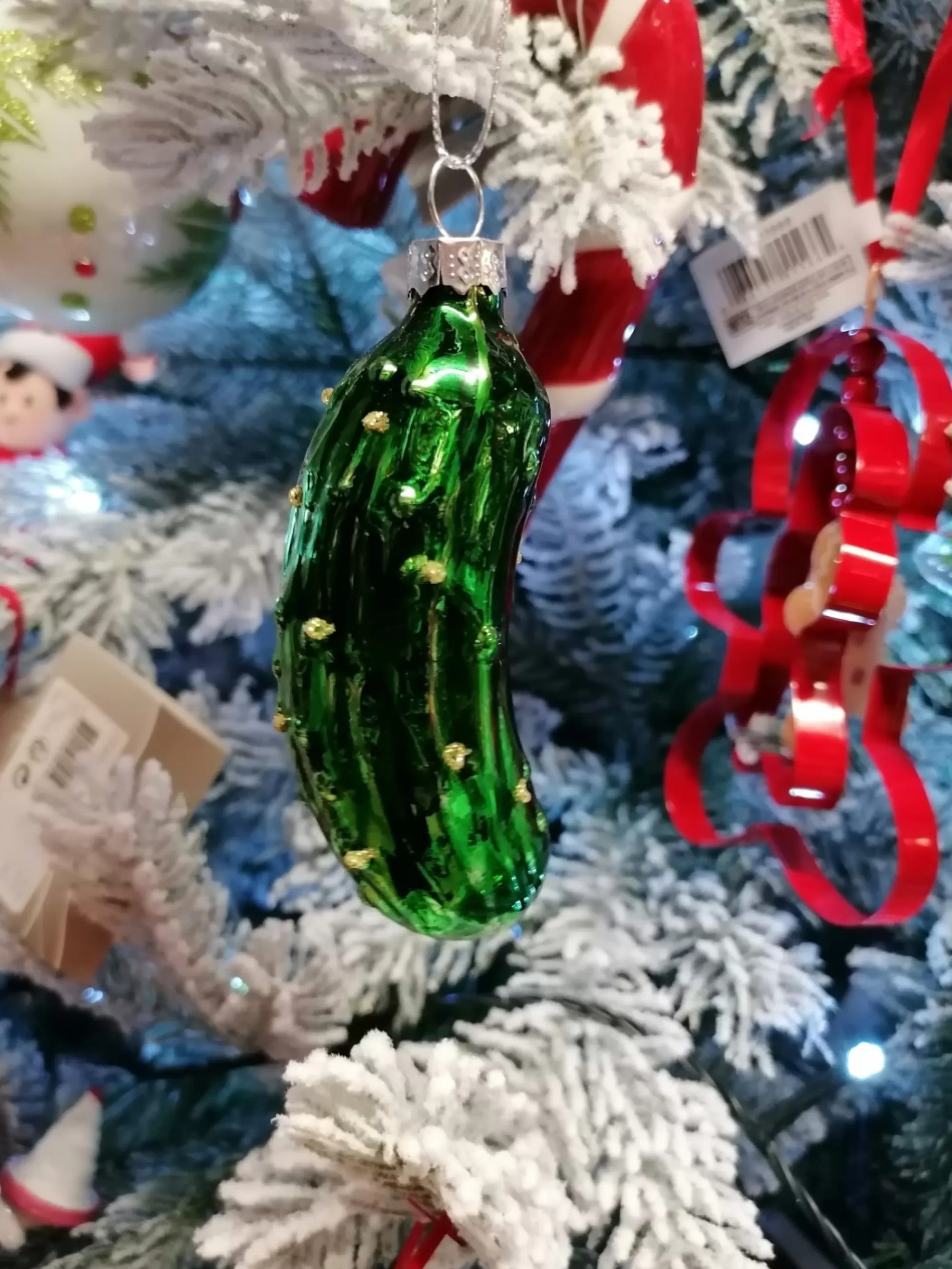 Cheap La Maison du Père Noël Cornichon De Noël En Verre