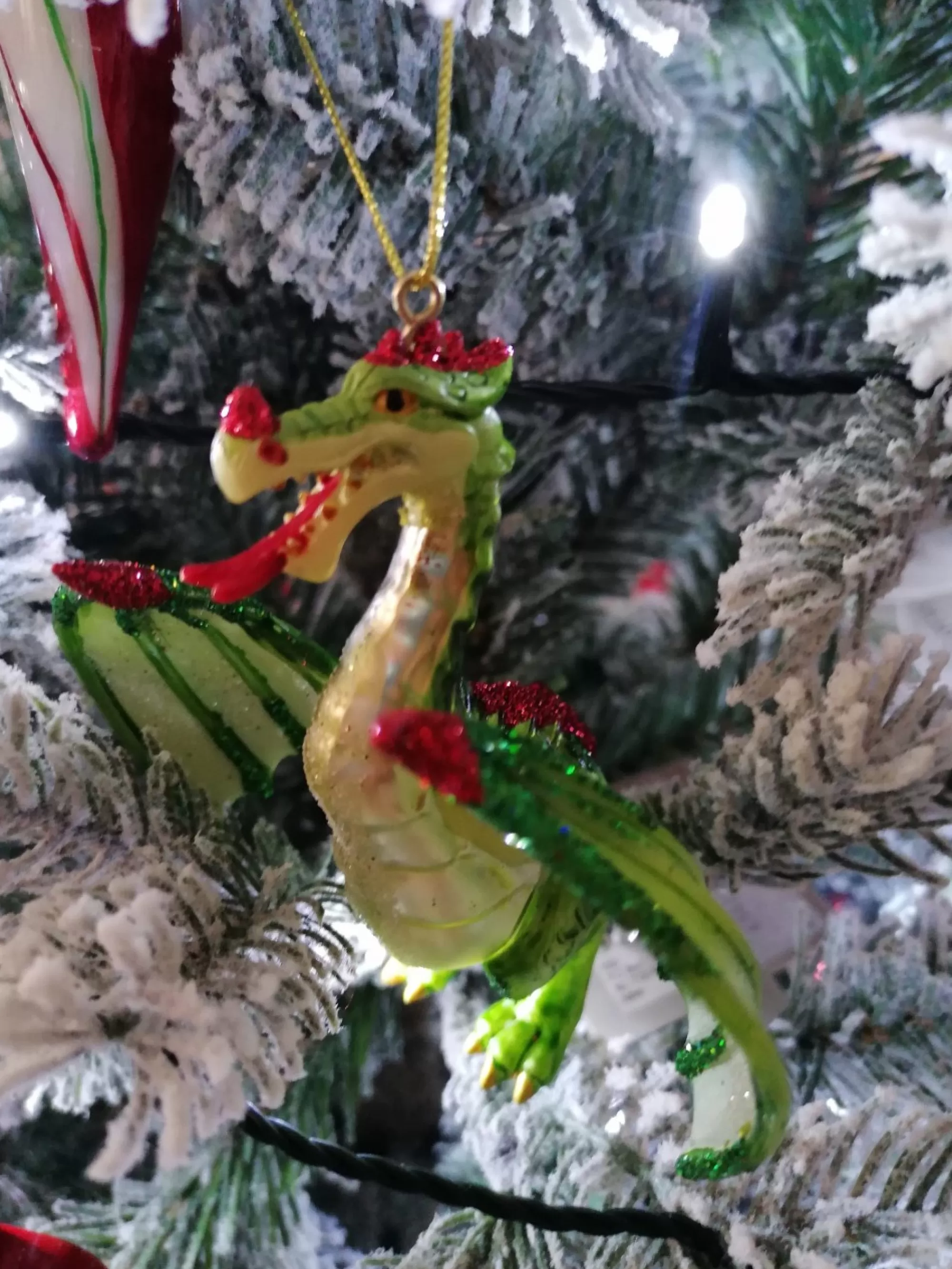 Online La Maison du Père Noël Dragon En Verre – Suspension