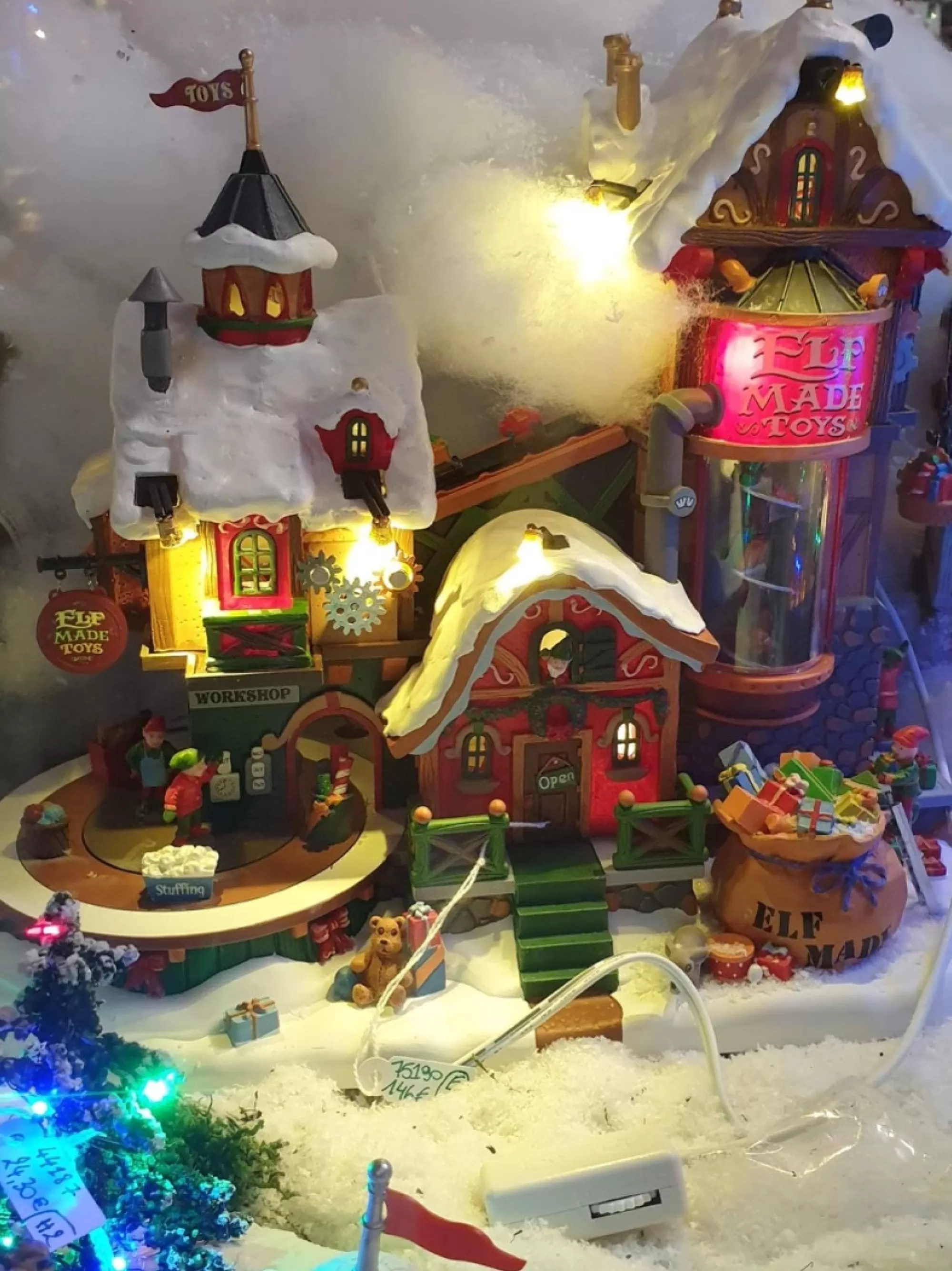 Store La Maison du Père Noël Fabrique Jouets Des Elfs