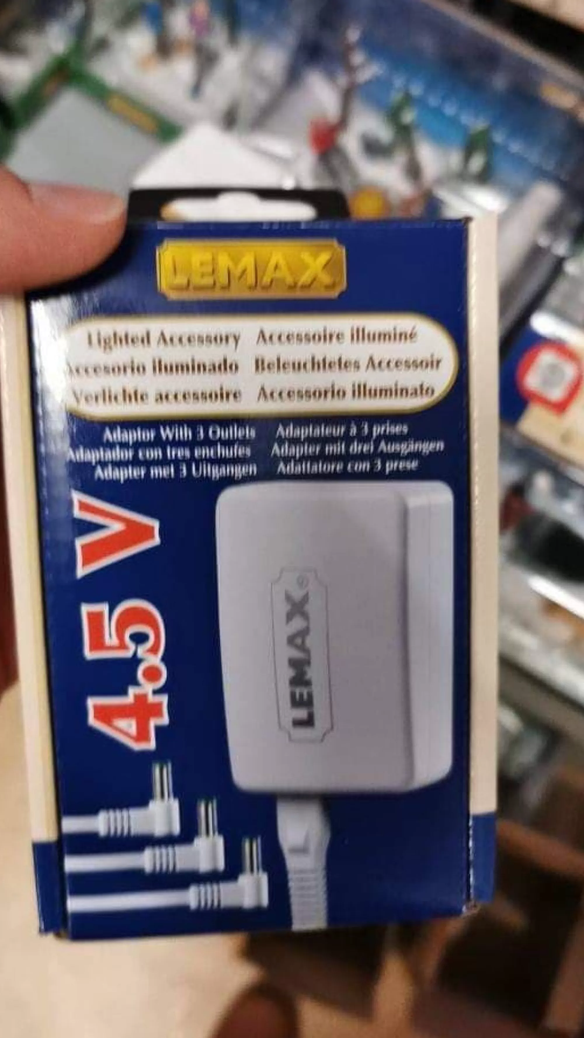 Outlet La Maison du Père Noël Lemax Adaptateur A 3 Prises 4,5V