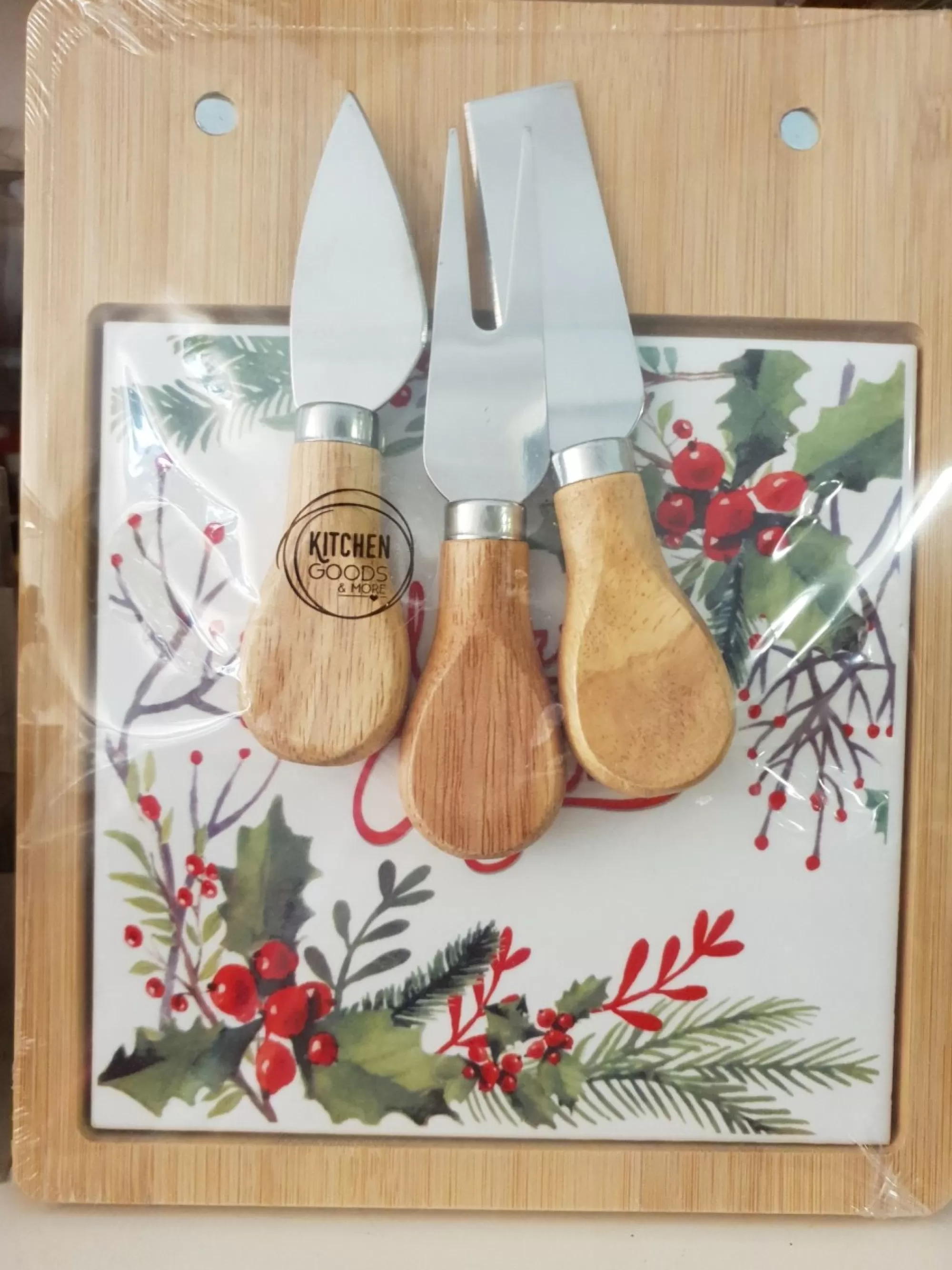 Hot La Maison du Père Noël Planche A Fromages En Bois – Motifs De Fetes