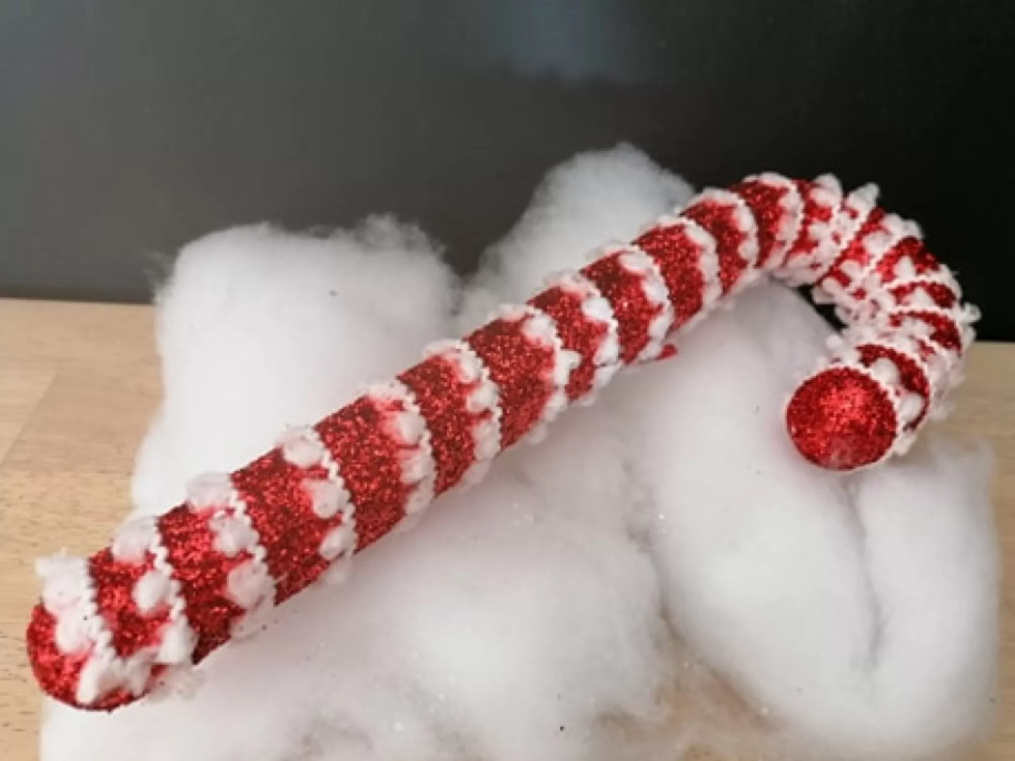 Cheap La Maison du Père Noël Sucre D'Orge A Suspendre Rouge-Blanc 30Cm