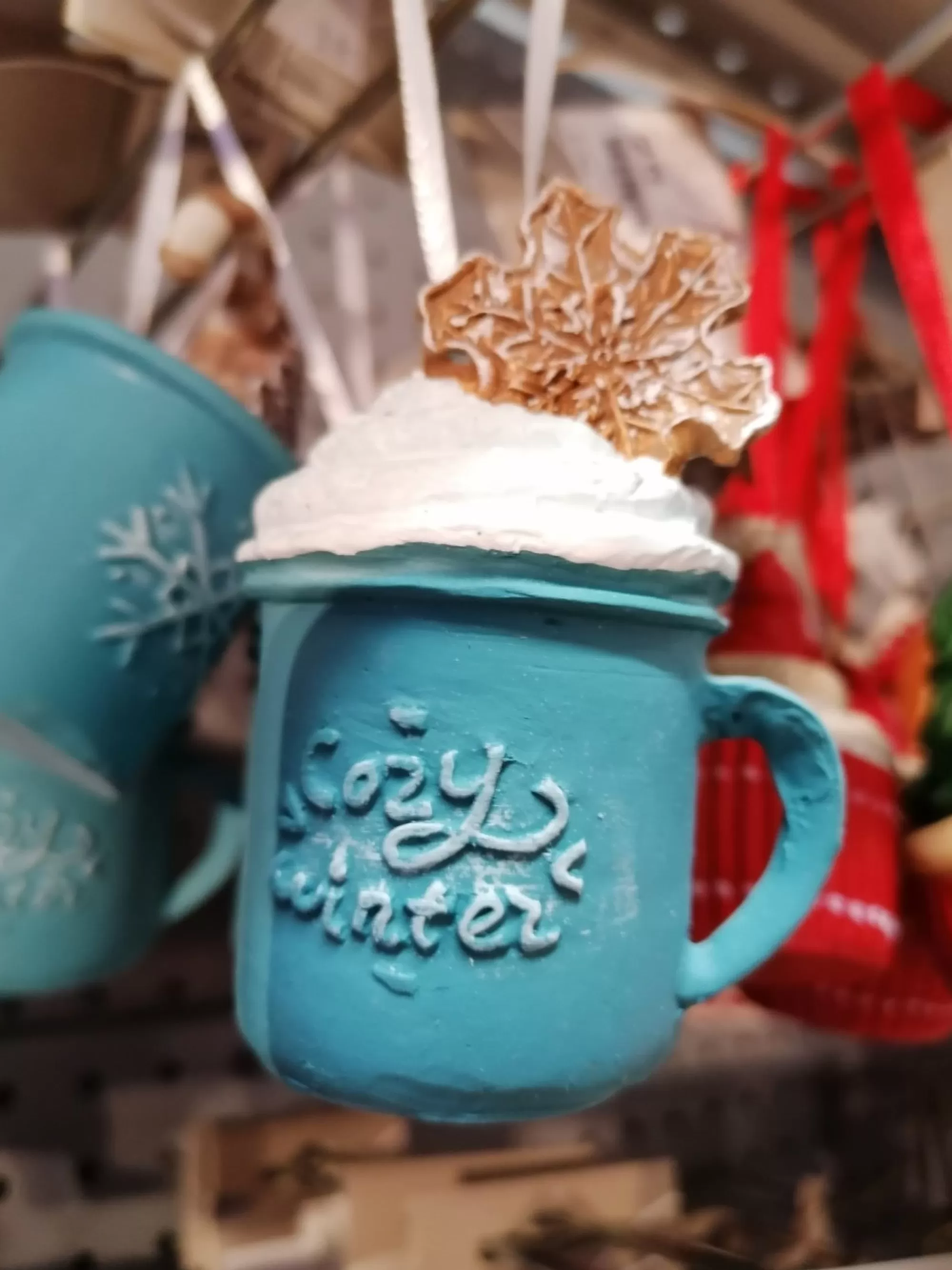 Sale La Maison du Père Noël Suspension Tasse Chocolat Chaud